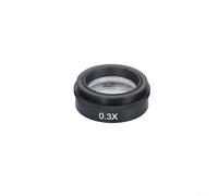 Alanmoship Barlow Objectif auxiliaire en verre 03X-2X avec monture de 42 mm pour caméra de microscope vidéo industrielle à monture C en laboratoire et usine (0,3X)