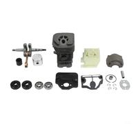 Alanmoship Base de moteur de vilebrequin cylindrique pour kit de piston, pour tronçonneuse 136 137 141 142, alésage de 38 mm avec support de carburateur et roulements, pour réparation de moteur