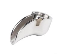 Alanmoship Bec porte-filtre en acier inoxydable pour têtes de groupe E61, pièces d'expresso simple et double injection avec répartition uniforme de l'eau, compatible 51 mm-58 mm (simple)