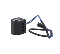 Alanmoship Bobine de vanne électromagnétique de verrouillage de sécurité 12 | Bobine électrovanne 12 V/24 V pour pilote de sécurité pour pelleteuse, travail sur site et atelier, noir