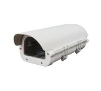 Alanmoship Boîtier de caméra de vidéosurveillance en alliage d'aluminium résistant aux intempéries avec fenêtre transparente, pour système de surveillance, gris (15,2/20,4/25,4/30,5 cm) (20,3 cm)