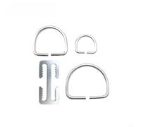 Alanmoship Boucle en D en acier inoxydable à dégagement rapide pour équipement de sac à dos de plongée sous-marine, fermoir Ss316 avec fermeture sécurisée pour les aventures sous-marines (gris)