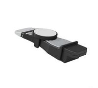 Alanmoship Butée de porte mobile réglable avec ressort intégré et plateau de rangement, construction PP et TPR pour portes en verre, en bois et industrielles (noir)