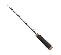 Alanmoship Canne à pêche à glace télescopique en carbone de 50 cm avec support de ligne, équipement de pêche compact à 2 sections pour l'hiver pour temps froid