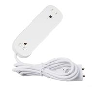 Alanmoship Capteur de fuite d'eau intelligent pour Zigbee - Détecteur d'inondation pour maison, cave, cuisine, salle de bain, 72 x 25 x 20 mm, blanc avec application (Wi-Fi)