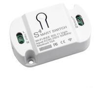 Alanmoship Commutateur WiFi intelligent 10 A Télécommande Minuterie pour domotique Contrôleur vocal Compatible avec Smart App 220 V 2 kW Charge