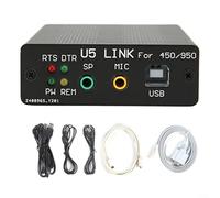Alanmoship Connecteur radio U5LINK avec boîtier en alliage d'aluminium pour Yaesu FT-450D FT-950D FT-991 FT-891 FT-7800 IC-2710 IC-706 Noir