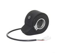 Alanmoship Contrôleur de vitesse Thumb-Shift pour scooters Navee N40/N30/N20, accélérateur d'accélérateur à bouton unique avec poignée ergonomique, pièce de rechange ABS noir