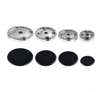 Alanmoship Couvercle de rechange pour cuisinière à gaz, couvercle de poêle en fer et chapeau de cuisinière pour une répartition uniforme de la chaleur pour brûleurs à gaz Shabaf, concave (plat)