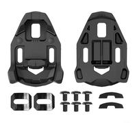 Alanmoship Crampons de pédale de vélo de route compatibles avec Time pour Xpresso et pour Xpro Lclic, plaques de verrouillage en plastique avec libération sécurisée à 15°, trous d'alignement et cales