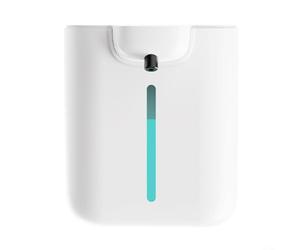 Alanmoship Distributeur automatique de savon mousse mural 500 ml sans contact avec 4 niveaux de sortie réglables pour cuisine, salle de bain, hôtel, usage domestique, ABS blanc (gel blanc)