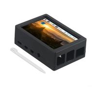 Alanmoship Écran tactile LCD 3,5" 320 x 480 avec boîtier en ABS pour Raspberry Pi 4 modèle B compatible (A)