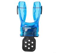 Alanmoship Embouchure de plongée malléable en silicone, régulateur de morsure, pour la plongée avec tuba, eau chaude, ajustement personnalisé, anti-âge, noir, bleu, blanc, rose, 5 x 7 cm (bleu)