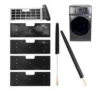 Alanmoship Ensemble d'éponges filtrantes pour machine à laver avec brosses de nettoyage, compatible avec les modèles WH01X35719 pour une élimination efficace des peluches et un entretien optimal du