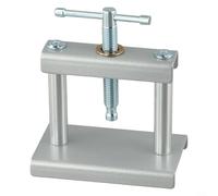 Alanmoship Ensemble d'outils de presse de montre avec 18 matrices pour fermeture de boîtier arrière, kit de remplacement de batterie de montre en métal pour couvercles ronds et carrés, argent 9,5 x