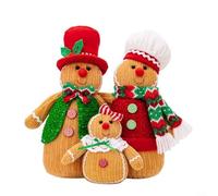 Alanmoship Figurines festives en peluche pour décoration de vacances, décorations de bureau en coton PP doux pour étagères, rebords de fenêtre, décorations d'intérieur de Noël, 30 x 22 x 8 cm