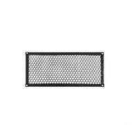 Alanmoship Filet de rangement à suspendre pour nid d'abeille, organiseur en maille de nylon avec crochets en S pour coffre de voiture, équipement de camping, sac portable noir 34 x 75 cm (petite