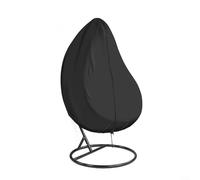 Alanmoship Housse de chaise suspendue en rotin résistant aux intempéries en tissu Oxford 210D avec revêtement argenté, 190 x 115 cm, protection contre la poussière et la pluie