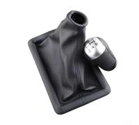 Alanmoship Housse de pommeau de levier de vitesse Mustang 8R3Z-7277-AA en cuir microfibre de rechange pour Ford 2005-2009, noir