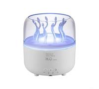 Alanmoship Humidificateur rotatif avec lumière d'ambiance colorée et télécommande, capacité de 280 ml, 7 couleurs dégradées, fonctionnement silencieux, mode brume élevée, pour décoration d'intérieur