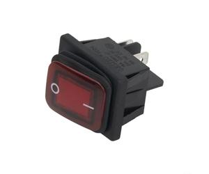 Alanmoship Interrupteur à bascule lumineux 20 A DPST IP67 étanche rouge/vert LED rectangulaire On-Off pour équipement électrique industriel montage sur panneau 30 x 22 mm