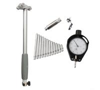 Alanmoship Jauge d'alésage à cadran - Plage de mesure de 50 à 160 mm - Précision de 0,01 mm - Diamètre interne - Micromètre - Kit avec 12 sondes