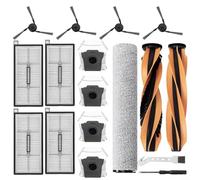 Alanmoship Kit d'accessoires de rechange pour aspirateur robot complet MOVA Z60 Ultra Roller, 2 brosses principales, 1 balai à rouleau, 4 brosses latérales, 4 filtres HEPA, 4 sacs à poussière, outils