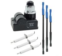 Alanmoship Kit d'allumage pour barbecue Memphis 4 en 1, TS-IG3007 de rechange avec fils d'électrode montés, pour installation facile