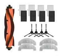 Alanmoship Kit de chiffon de nettoyage pour aspirateur Mova E10 E20 Plus - Compatible avec les accessoires de robot aspirateur y compris brosses, filtres et chiffons de nettoyage