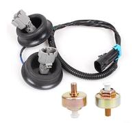Alanmoship Kit de double capteur de choc et faisceau de câblage compatible avec Chevrolet, construction en aluminium et plastique, noir, facile à installer pour une performance du moteur fiable et une
