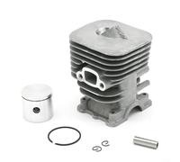 Alanmoship Kit de piston de cylindre de rechange 35 mm pour débroussailleuse modèle 128R compatible avec 128C pour 128CD 128L 128LD pièces OEM 545008082 pour un fonctionnement optimal du moteur