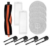 Alanmoship Kit de rechange pour aspirateur robot Xiaomi S40 Pro OV71GL avec brosse principale, brosses latérales, filtres et chiffons pour une meilleure performance de nettoyage sur les sols et les