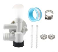 Alanmoship Kit de valve d'eau de rechange pour toilettes Dometic RV et Marines, construction en plastique, métal et caoutchouc, compatible avec les modèles 90626 980 911 902 210(B)