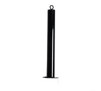 Alanmoship Lot de 1 broche de charge pour plaque de poids - Câble en acier pour entraînement à la maison, salle de sport, fitness - Noir - 38 cm