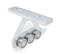 Alanmoship Lot de 1 chariot de palan à 6 roues pour palans électriques, ensemble de poulie en acier robuste avec finition galvanisée, système de rail aérien lisse pour entrepôt et garage