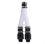 Alanmoship Lot de 1 connecteur double de pompe pour système de puisard de sous-sol, raccord en PVC anti-refoulement avec raccords de raccordement, kit de pompe submersible résistant