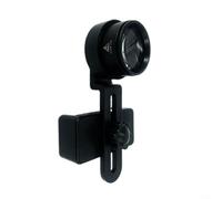 Alanmoship Lot de 1 loupe de téléphone à clipser avec support trépied de 6,35 mm pour macrophotographie, bijoux, circuits, réparation d'antiquités, plastique noir, alliage de zinc