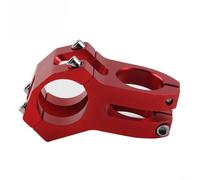 Alanmoship Lot de 1 potence de vélo de 31,8 mm avec collier de serrage réglable court en alliage d'aluminium léger pour VTT, vélo de route, entraînement, noir, taille 45 mm (rouge)