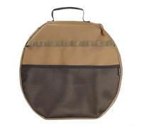 Alanmoship Lot de 1 sac de rangement pour grill de camping 42 cm, pochette de transport épaisse en tissu Oxford 600D avec poche en maille pour outils de cuisine en plein air et aventures de randonnée