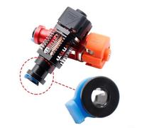 Alanmoship Lot de 10 connecteurs d'extrudeuse d'imprimante 3D en métal pour dissipateur thermique - Pince de serrage en PTFE de 4 mm - Clips de serrage pour impression 3D - Guide de filament