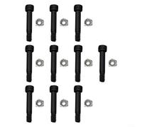 Alanmoship Lot de 10 écrous et boulons d'arbre de moteur pour moteurs à granulés, compatibles avec Traeger, pour Z Grills et Camp Chef, remplacement pour les modèles SUB186, KIT0783 et PG24-25