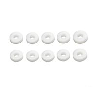 Alanmoship Lot de 10 joints M10 x 1 filetage mâle à connexion rapide pour valve anti-retour pour pompe haute pression de 8 mm, entretoise en plastique blanc pour usage industriel (M8 x 1 entretoise)