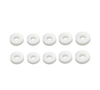 Alanmoship Lot de 10 joints M10 x 1 pour valve anti-retour à connexion rapide pour pompe haute pression de 8 mm, entretoise en plastique blanc pour usage industriel (joint bspp/NPT)