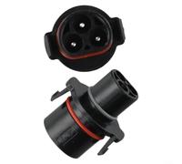 Alanmoship Lot de 2 adaptateurs LY01 vers BC01, pour onduleur Deye vers batterie BETTERI, connecteur de station solaire, matériau ABS, noir, système de stockage d'énergie domestique