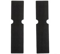 Alanmoship Lot de 2 coussinets de guidon de vélo de route en silicone absorbant les chocs antidérapants pour le confort du cyclisme Noir 200 mm/145 mm (145 mm de long)