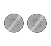 Alanmoship Lot de 2 filtres à café en acier inoxydable 62 mm pour machine à pression Hario V60 - Réutilisable - Passe au lave-vaisselle - Argenté