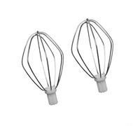 Alanmoship Lot de 2 fouets métalliques en acier inoxydable pour mixeur Bosch, accessoires lavables au lave-vaisselle pour la cuisson des vacances, fouetter la crème et battre les œufs dans la cuisine