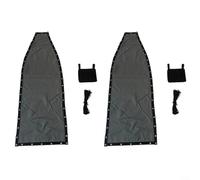 Alanmoship Lot de 2 housses de siège de rechange pour balancelle à suspendre - Gris foncé - Pour extérieur et intérieur - Base en tissu avec cordes - 64 x 197 x 23 cm