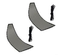 Alanmoship Lot de 2 housses de siège de rechange pour balancelle suspendue, motif losange, pour cadre en textilène, 64 x 197 x 23 cm, pour jardin, terrasse ou intérieur (2 pièces sans poches)