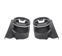 Alanmoship Lot de 2 porte-gobelets pour Jeep WRANGLER pour JL pour GLADIATOR JT 2018-2024, accessoires intérieurs de rechange en ABS noir argenté pour voiture, camion tout-terrain